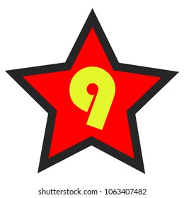 9 May symbol red star