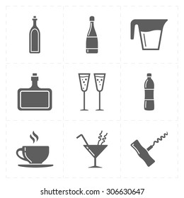 9 modern flat bar icons