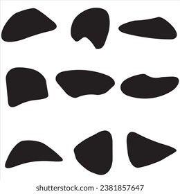 9 Modern Liquid Irregular Blob Shape Stock Vector, Stock Photos  Vectors Shapes Images, Pictures, Photos - Shapes Photographs ,Set Of Random Shapes Organic Abstract Black Blobs Blob Mask Shapes
