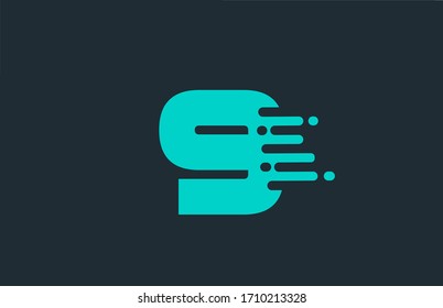 9 nine blue number logo icon with line design for business and company