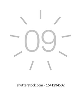 9 nine parameter flat design concept components. Modern infographics puzzle illustration banner, business diagram brochure.