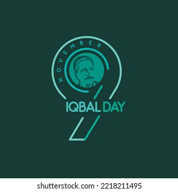 9 November - Iqbal Day. Allama Muhammad Iqbal Birthday. 