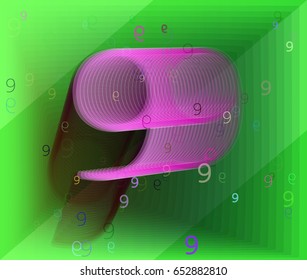 9 Number art idea