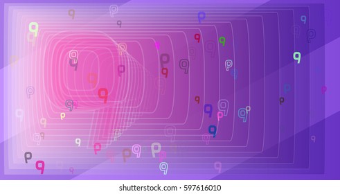 9 Number art pattern