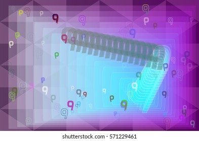 9 Number icon art