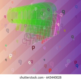 9 Number pattern background