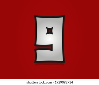 9 number Rock and Roll font. Classic, retro vintage 1970s design. Vector font for rock music poster, vintage label and more