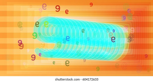 9 Number template design