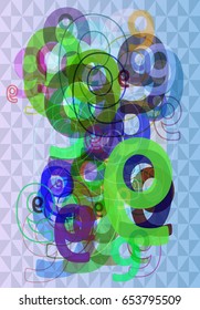 9 Number template vector