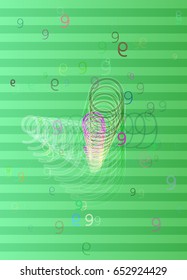 9 Number texture art