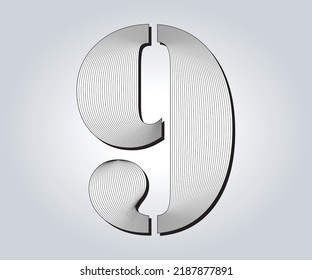 9 numerische Guilloches Design verwendet Geschenkscheck und Geld 