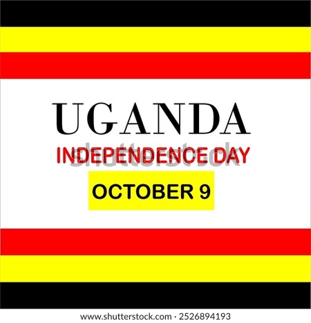 9 october independence day,uganda flag,uganda  independence day, uganda logo,uganda  unique template,uganda logo design