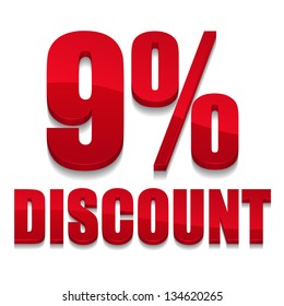 9 percent discount digits