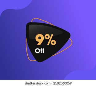 9 Percent Off - Triangle.
