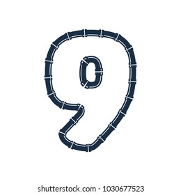 9 Pipe Letter Logo Icon Design