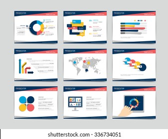 9 presentation business templates. Infographics for leaflet, poster, slide, magazine, book, brochure, website, print.