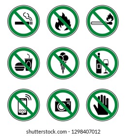 9 Prohibition & Warning Signs - Iconset (Icons)