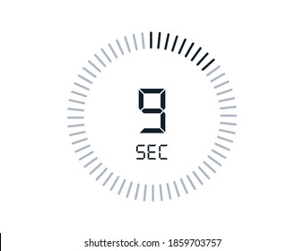 9 second timers Clocks, Timer 9 sec icon