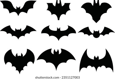 9 Fledermauslogos