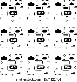 9 Simple File Format Related Color Icons
