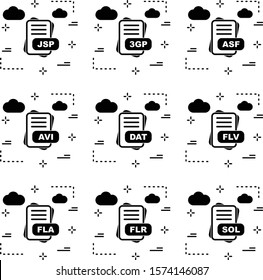 9 Simple File Format Related Color Icons
