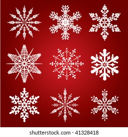 9 snowflakes