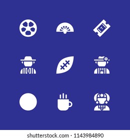 9 soccer icon set with football, argentinian and brazilian vector illustration for graphic design and web