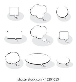 9 Speech And Thought Bubbles