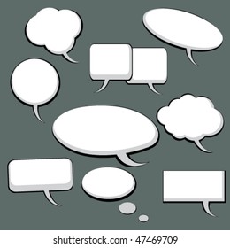 9 Speech And Thought Bubbles