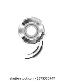 9 Technology futuristic numerical number metal steel robotic cctv intelligence designs