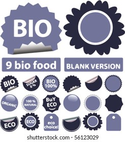 9 time & clock signs. vector