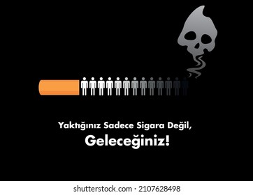 9 Şubat Dünya Sigarayı Bırakma Günü 
Transalation: 9 February World Quit Smoking Day. Stop smoking, World no tobacco day