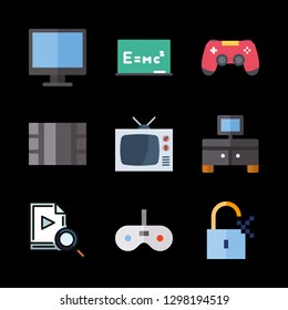 9 tv icons with relativity and video in this set