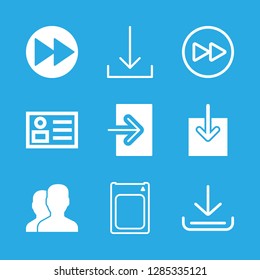 9 user icons with users and ecommerce user profile in this set