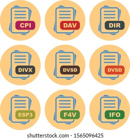  9 User interface Icon set File Format for web and mobile applications
