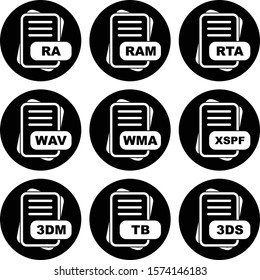 9 User interface Icon set File Format for web and mobile applications
