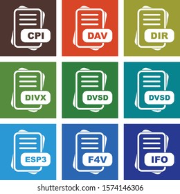  9 User interface Icon set File Format for web and mobile applications
