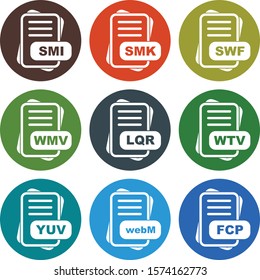 9 User interface Icon set File Format for web and mobile applications
