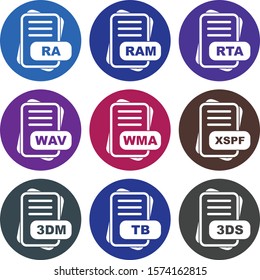 9 User interface Icon set File Format for web and mobile applications
