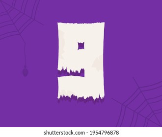 9 vector number horror zombie, fairy ghost font