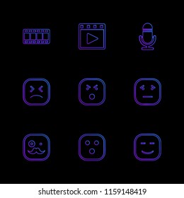 9 Web Icon set
