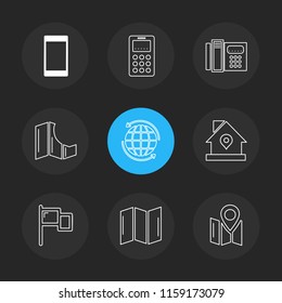 9 Web Icon set