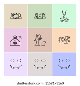 9 Web Icon set