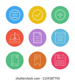 9 Web Icon set