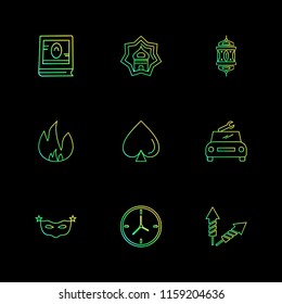 9 Web Icon set