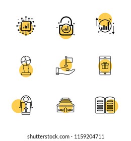 9 Web Icon set