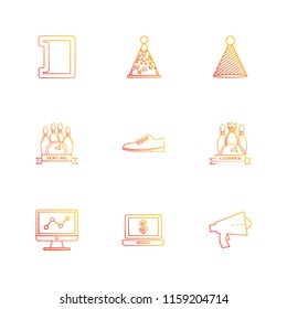 9 Web Icon set