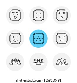 9 Web Icon set