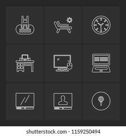 9 Web Icon set