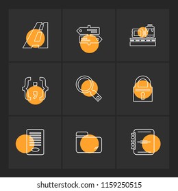 9 Web Icon set